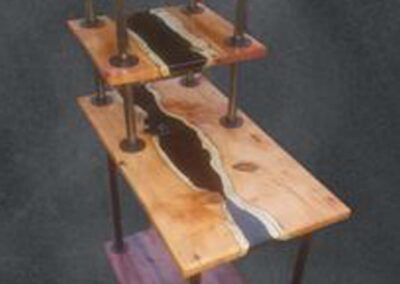 Resin shelving from Dan's Good Wood Shop